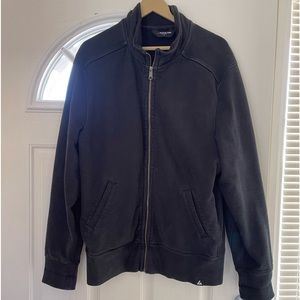 MOTO FULL ZIP American Giant heavyweight fleece men's sweatshirt.